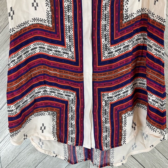 SANCTUARY Lana Scarf Button Down Tank Top - Picture 2 of 9